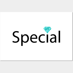 Special being special artistic typography design Posters and Art